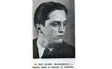 Ion Aurel Manolescu, actor, prezent n distribuia multor piese radiofonice a anilor '40 (fotografie din 1943)