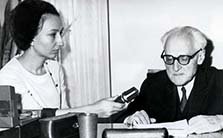 Alexandru Philippide intervievat de reporterul Ilieana Corbea (Dec. 1974)