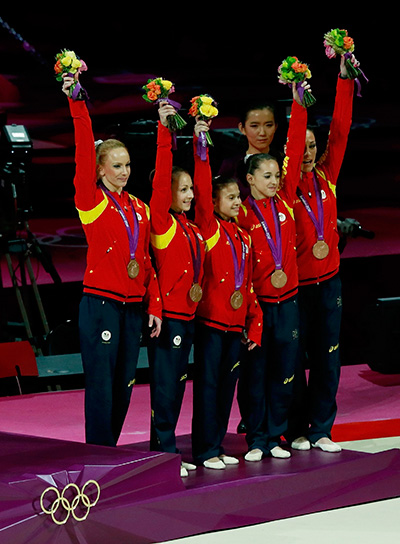 Echipa feminin de gimnastic a Romniei a ctigat medalia olimpic de bronz