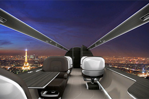Idee spectaculoas: avionul de lux al viitorului, fr ferestre, dar cu vedere panoramic