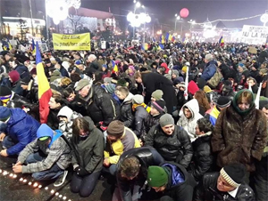 Manifestaie de protest n Bucureti, la 24 de ani de la Revoluie