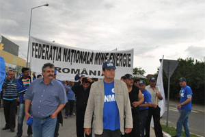 Protest al minerilor de la Complexul Energetic Oltenia