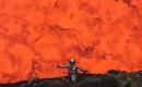 Au pătruns în craterul unui vulcan pentru cel mai fierbinte selfie