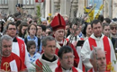 Procesiune de Florii organizată pe străzile Capitalei de Arhiepiscopia Romano-Catolică 