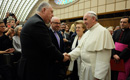 Preşedintele director general al SRR, Ovidiu Miculescu, a fost primit în audienţă de Papa Francisc