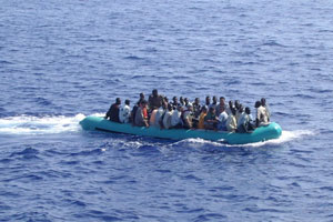 Barc cu imigrani ilegali, scufundat n sudul insulei Lampedusa, Italia